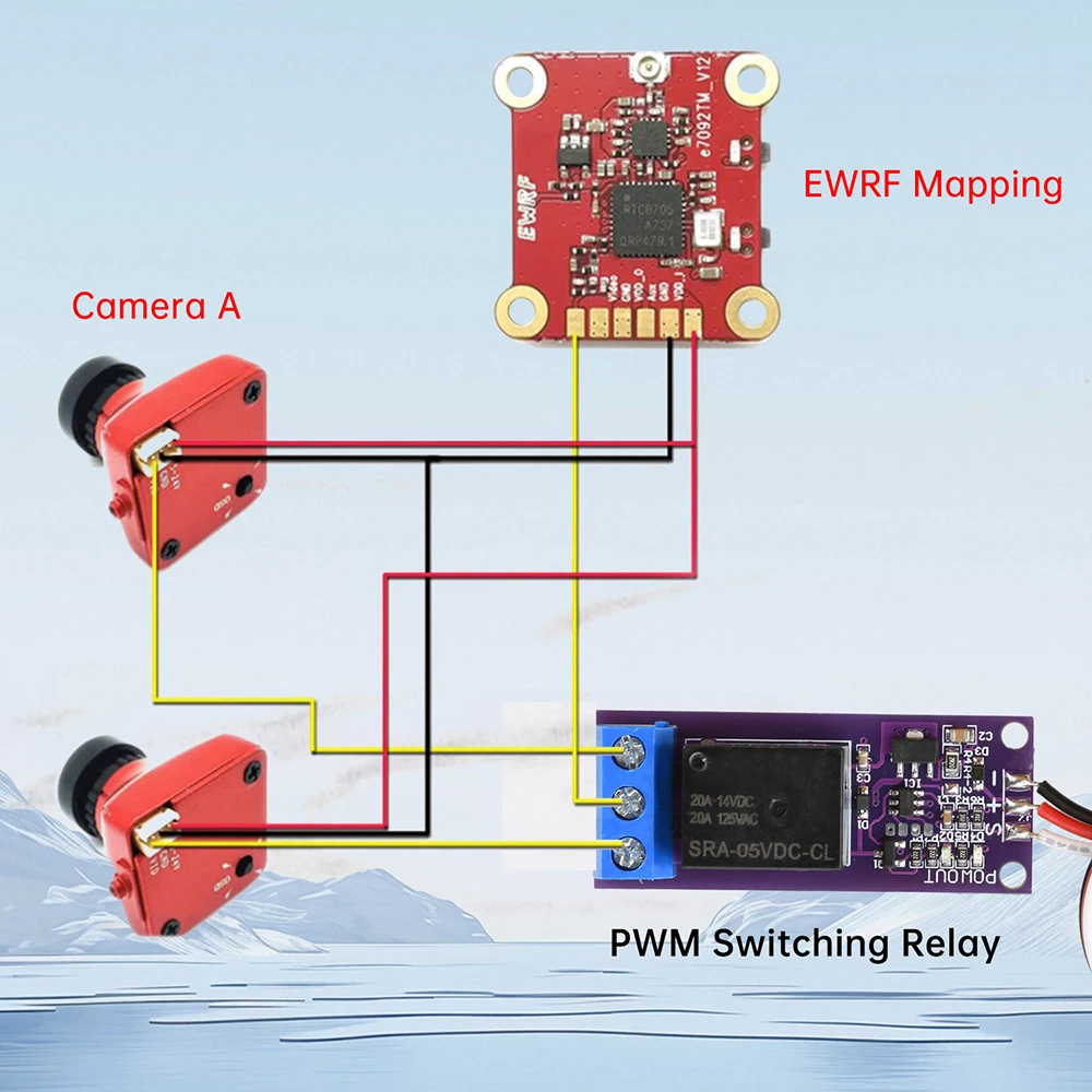 RC Model Relay Switch Wide Voltage Range 5-12V PWM Flight Light Controller Universal Switch Power Supply