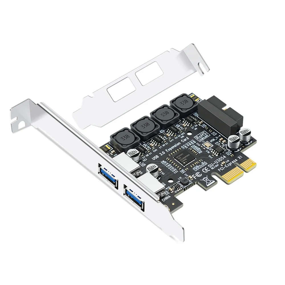 USB 3.0 PCI-E Expansion Card Adapter 4 Port inbuilt 19pin rear 2 port USB 3 to PCIE PCI express adapter Card