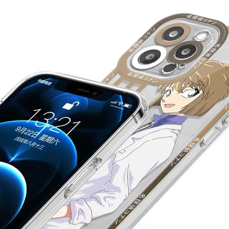 Clear Conan Detective Kaito Kuroba For Apple iPhone 15 13 12 14 Pro Max 11 Mini 7 Plus XS XR 8 X 12mini 13mini Phone Case