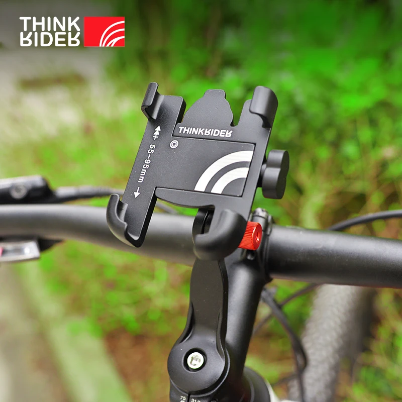 ThinkRider MTB Phone Mount Stand Bicycle Holder 270° Rotatable Aluminum Adjustable Bike Phone Holder