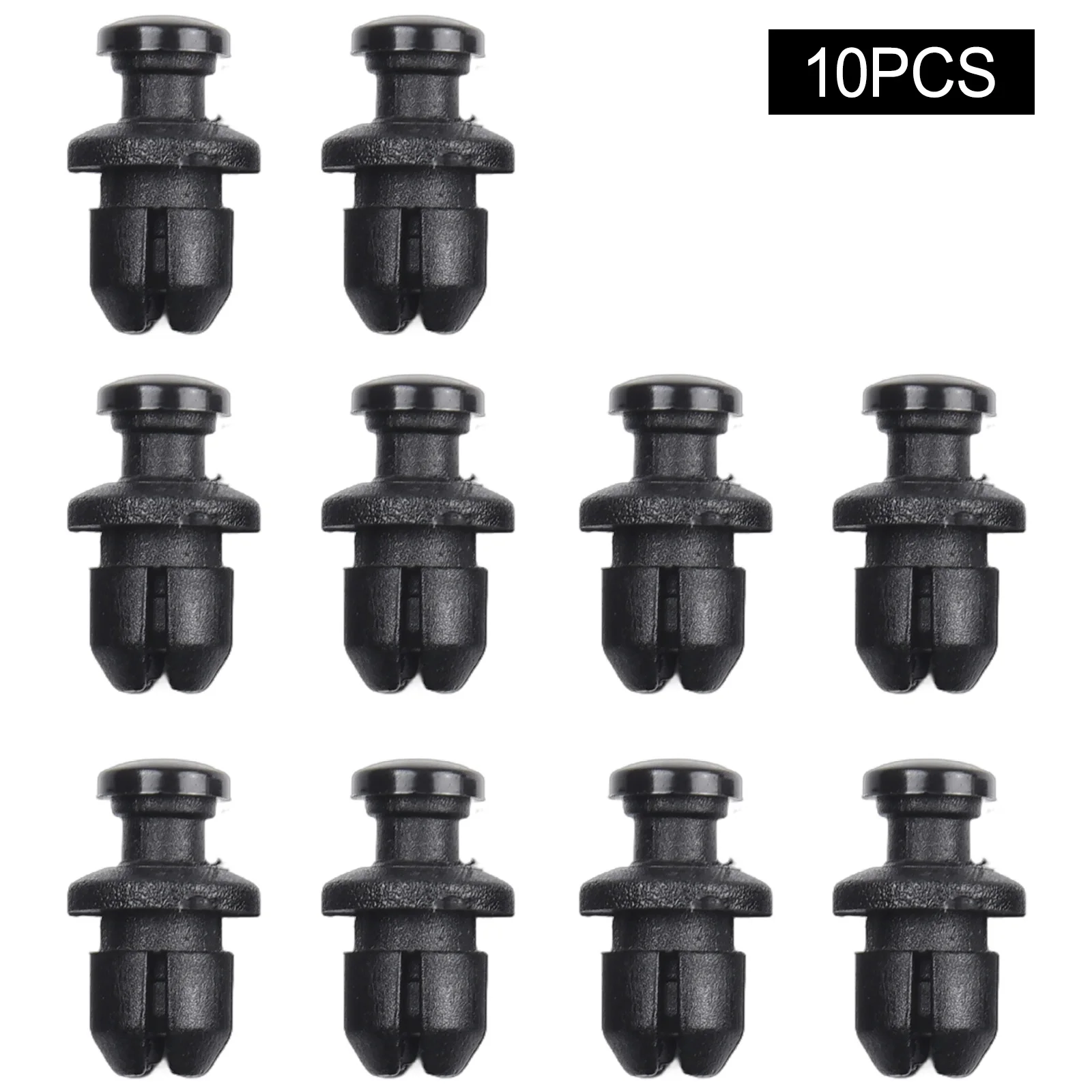 10pcs Set Car Fairing Clips 2 X 1 1cm Fit For Honda Blackbird CBR1100XX 97 07 Nylon 8mm Hole Accessories Black