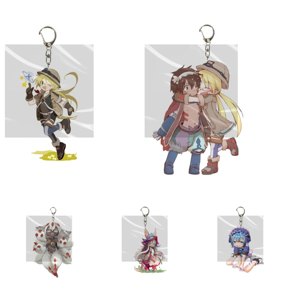 

6CM HOT Anime From the Abyss Acrylic Keychain Model Cosplay Characters Ornament Accessories Goods Christmas Collection Gifts