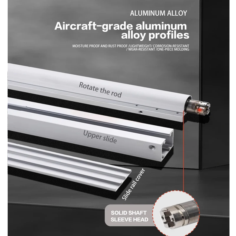 Free Rotation Folding Magic Door Double-Open Push-Pull Slide Rail Revolving Door Heaven And Earth Shaft Hanging Pulley