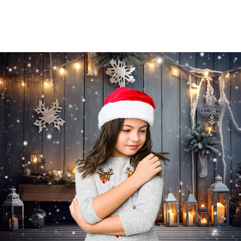 Beenle Christmas Background for Photography Xmas Tree Window Fireplace Gift Family Party Banner Kids Portrait Photo Backdrop