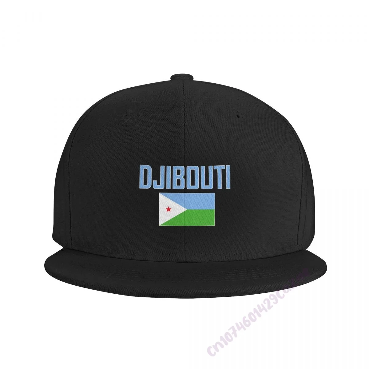 DJIBOUTI Flat Brim Baseball Cap Breathable Adjustable Men Women Outdoor Hip Hop Hat For Gift