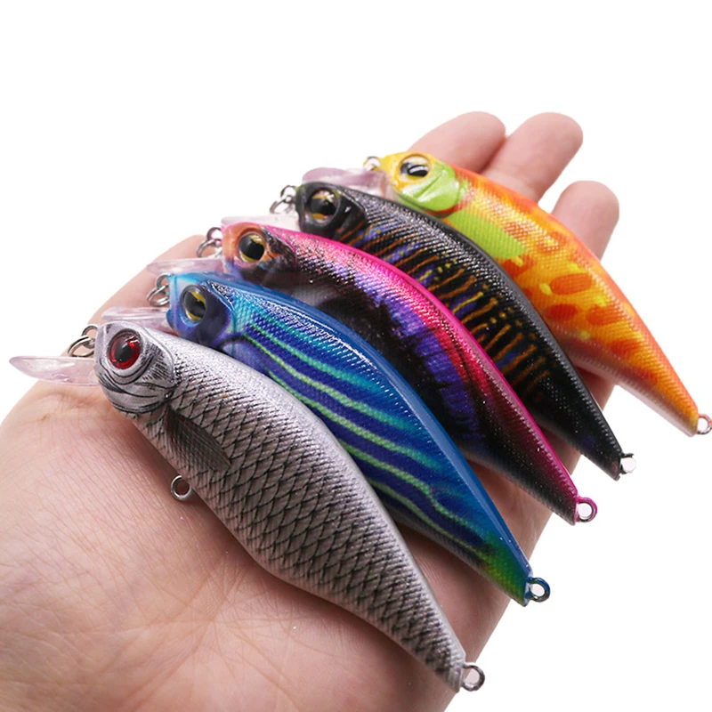 1Pcs Floating Minnow Fishing Lure 8.5cm 11g Artificial Plastic Hard Bait Wobblers Crankbait Bass Pike Pesca Carp Fishing Tackle