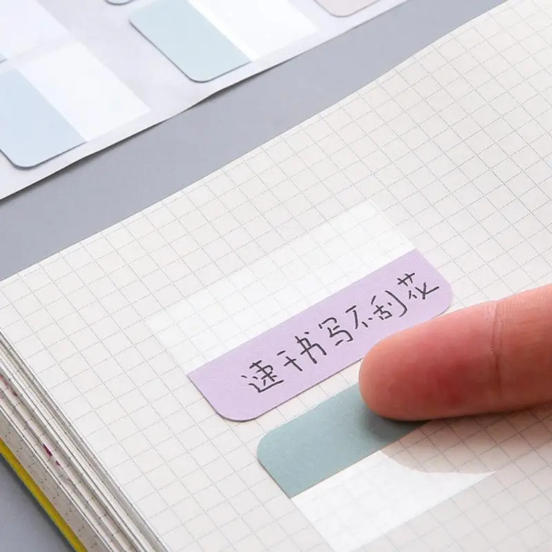 W91A портативный индексный метка для файловой папки Light Color Sticky Index Tabs Small Big Note Sticker School Office