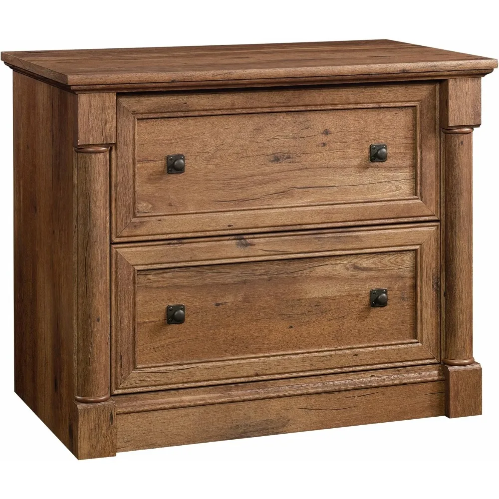 Sauder Palladia File Cabinet, Vintage Oak Finish