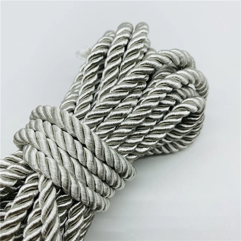 4.5m/Lot 6mm 3-nitkowa lina Paracord lina polipropylenowa do dekoracji wnętrz akcesoria DIY Handmade dekoracja tekstyliów domowych