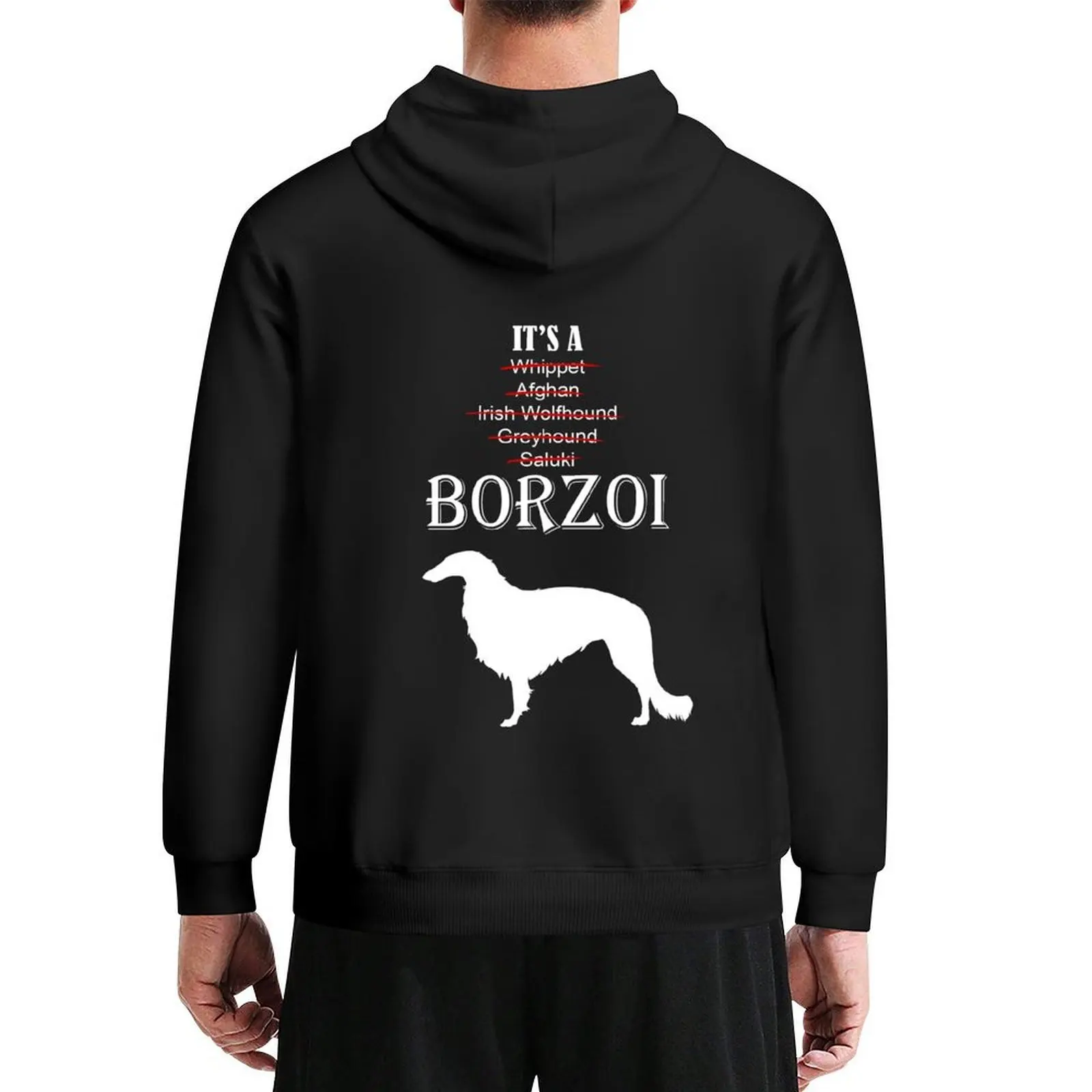 

It's A Borzoi - Light Print Hoodie men clothes men's coat autumn men hoodie