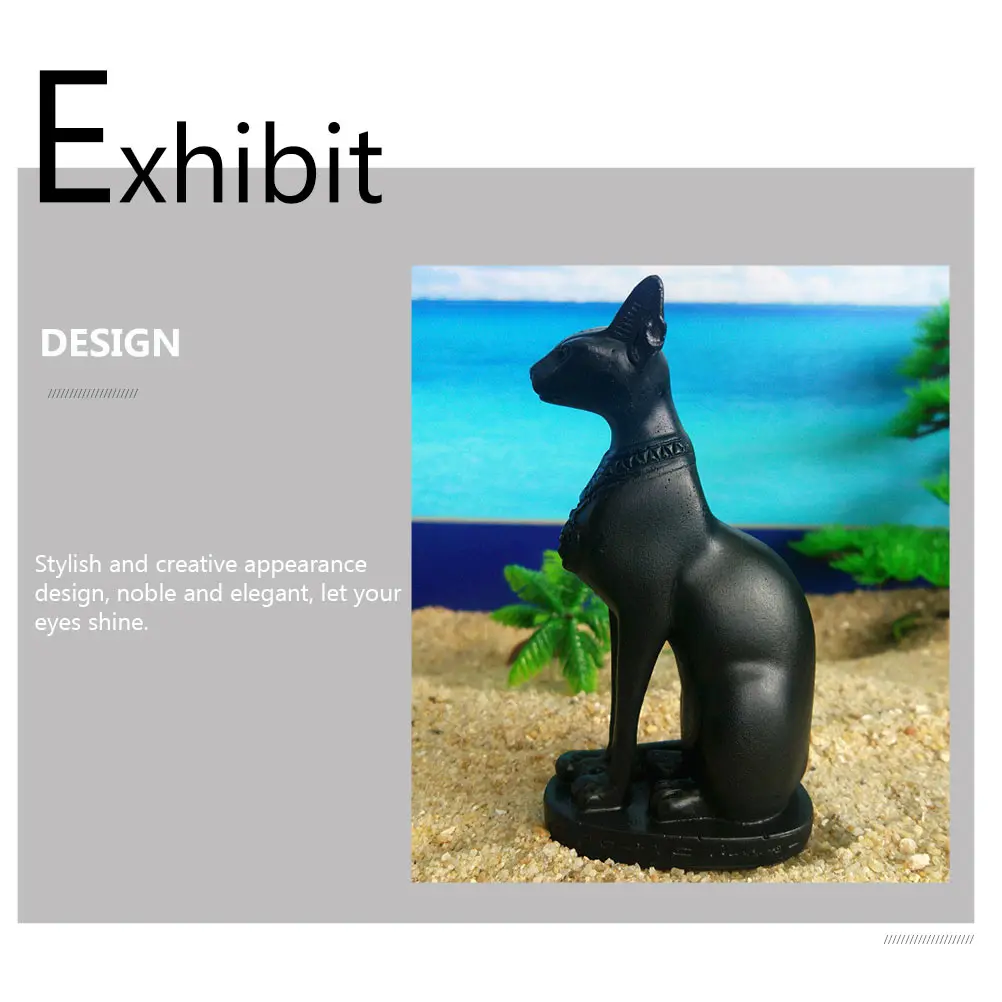 

Egyptian Cat God Ornament Resin Craft Home Decor Statue for Living Room Bedroom Desktop Decoration Unique Art Sculpture Indoor