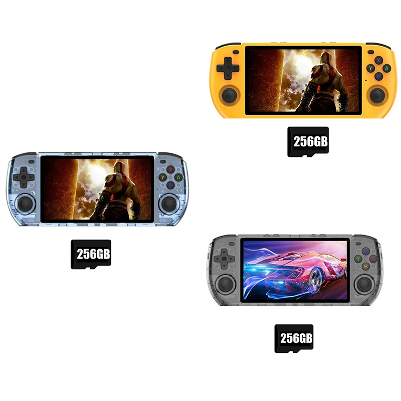 HOT-RGB10 Max3 Retro Game Console 16G+256G 5.0 Inch Handheld Video Game Console For MAME PSP N64 GBA NDS Emulator