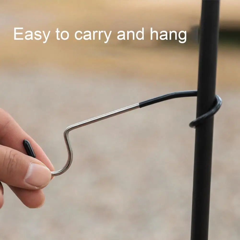 Camping Light Hook  Practical Easy to Carry Non-deformable  S-shaped Light Pole Hook for Camping