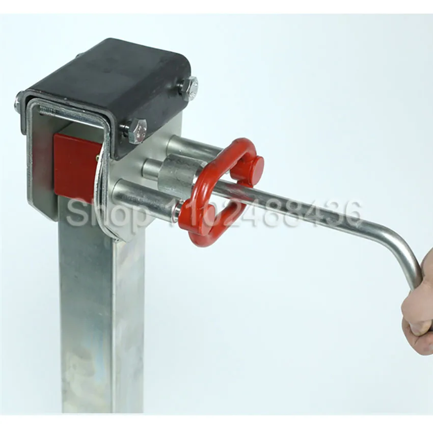 

2 шт. домкрат для прицепа 355 ~ 500 мм, выдвижной караван, стояночный стабилизатор, ножки, ручка, подставки для дома на колесах, угловые устойчивые детали для кемпера