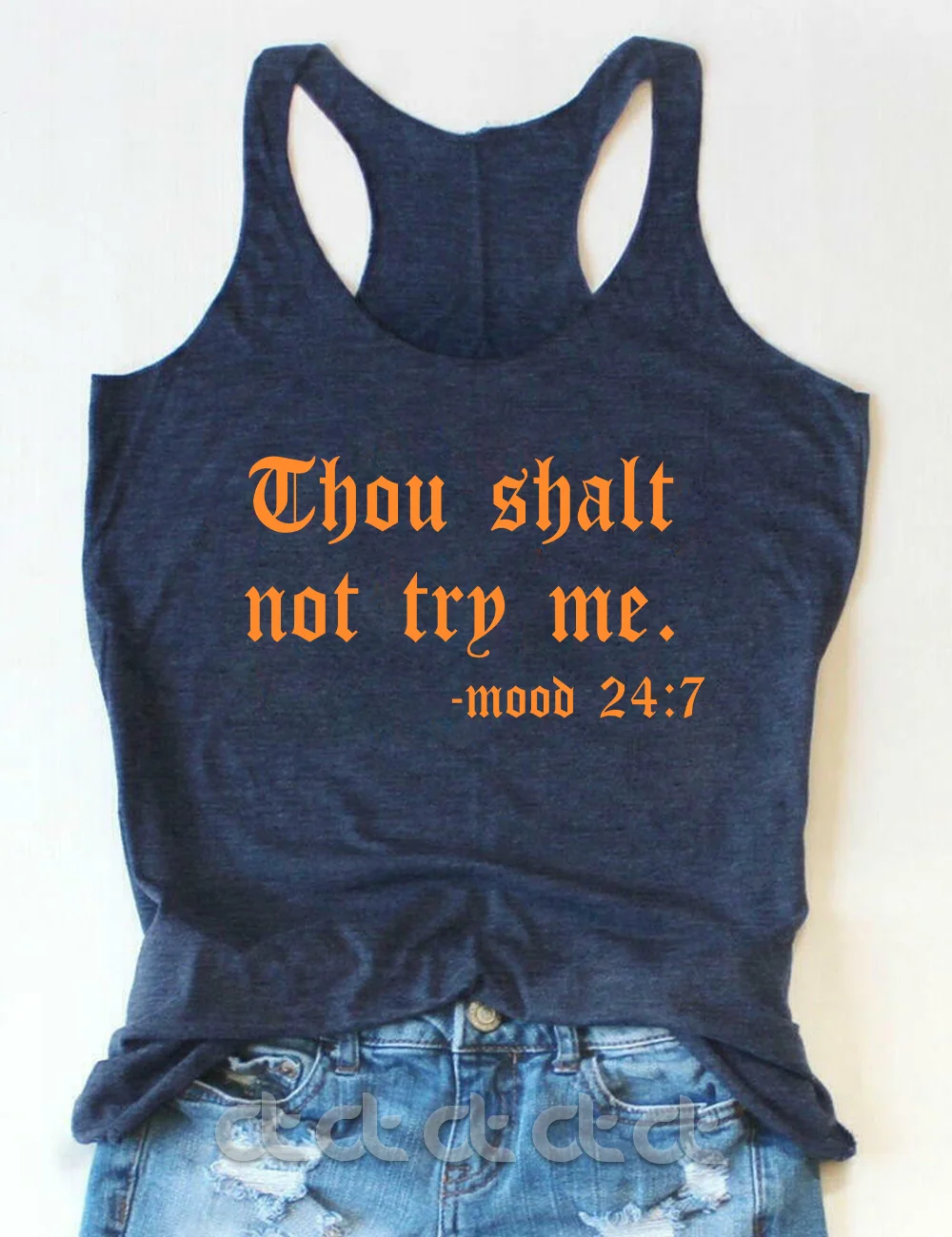 2024 New All Season Casual Women Tanks Funny Thou Shalt Not Trp Me Slogan Female Shirt Individuality Fashion Girl Waistcoat