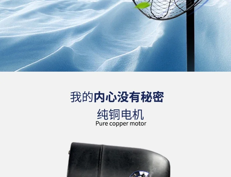 l electric fan with high wind power and strong power for formaldehyde removal, cow horn landing cycle