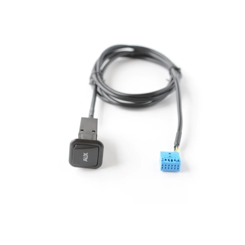 For Car Audio Restoration AUX Input Socket Adapter 12V Electrical System Black Finish Component OEM Standard Fitting