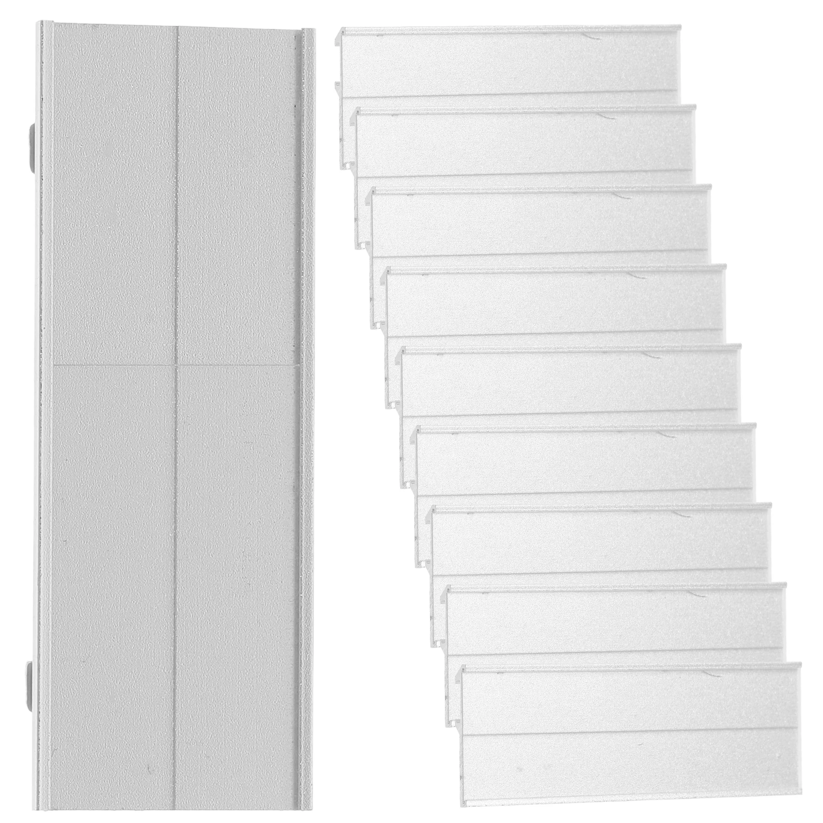 

10 шт., бейджи с именем из алюминиевого сплава, многоразовые держатели для бирки для офисной работы, отеля, идентификационные бейджи для конференций