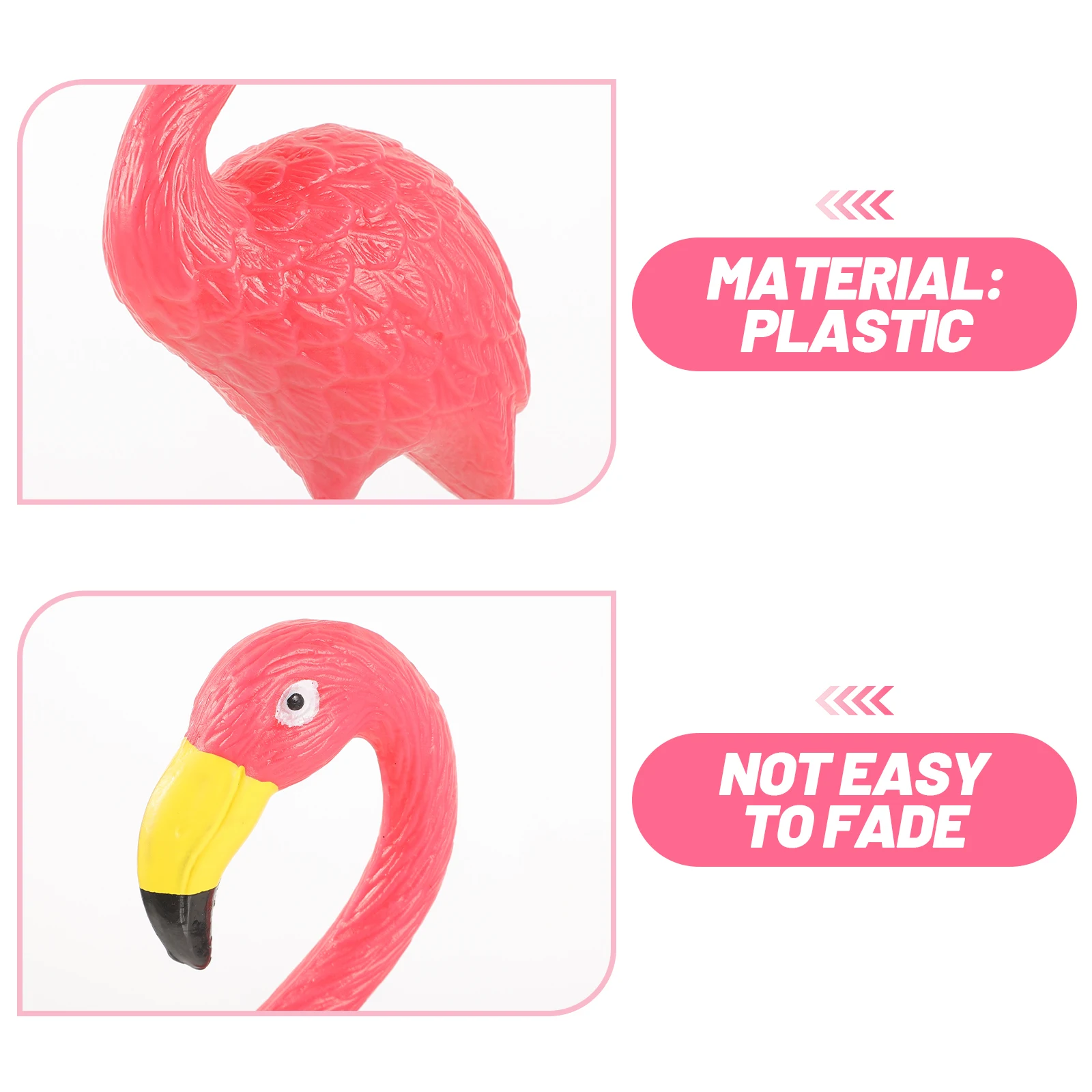 

Simulated Flamingo Ornaments Red Resin Lifelike Garden Decoration Home Artificial Lawn Decorations Flamingo