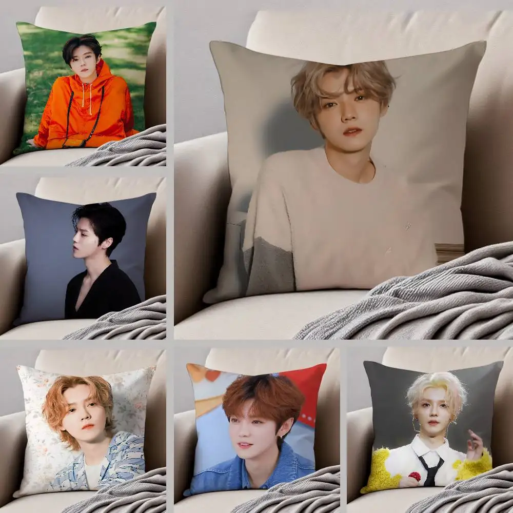 Hot Singer L-LuHan-MT E-XoMT Pillow Case Silky Elegant Comfort Sofa Bed Invisible Zipper Beach Pillowcase