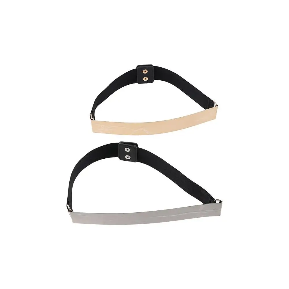 

Unique Mirror All-match Silver Adjustable Waistband Metal Elastic Belt Elastic Cummerbunds Waist Corset Belts Women Waist Belt