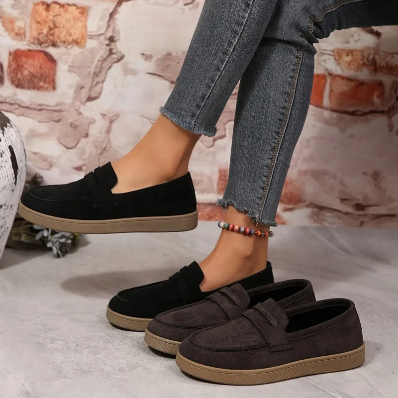 Fashion Vintage Simple Style Women's Sneakers Soft Bottom Comfort Loafers 2026 New Lightweight Casual Women Shoes Tenis Feminino
