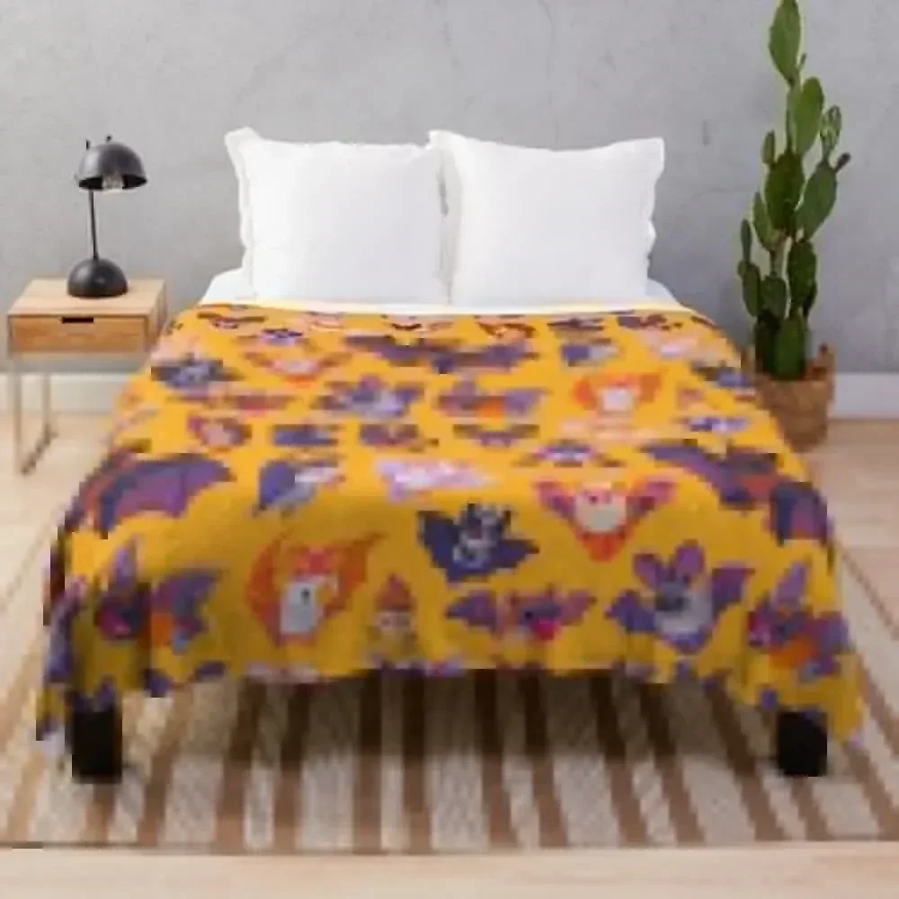 Bat - yellow Throw Blanket Luxury Throw Plaid Blankets Sofas Of Decoration Decorative Sofas Blankets