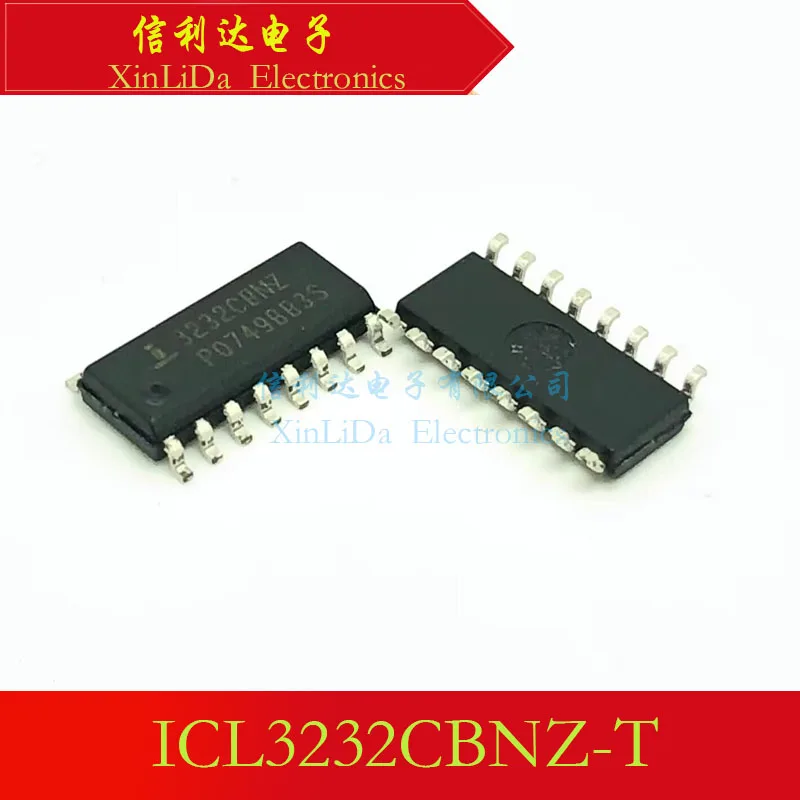 ICL3232CBNZ-T ICL3232CBNZ ICL3232 SOP16 RS232 ชิป Transceiver ใหม่และต้นฉบับ