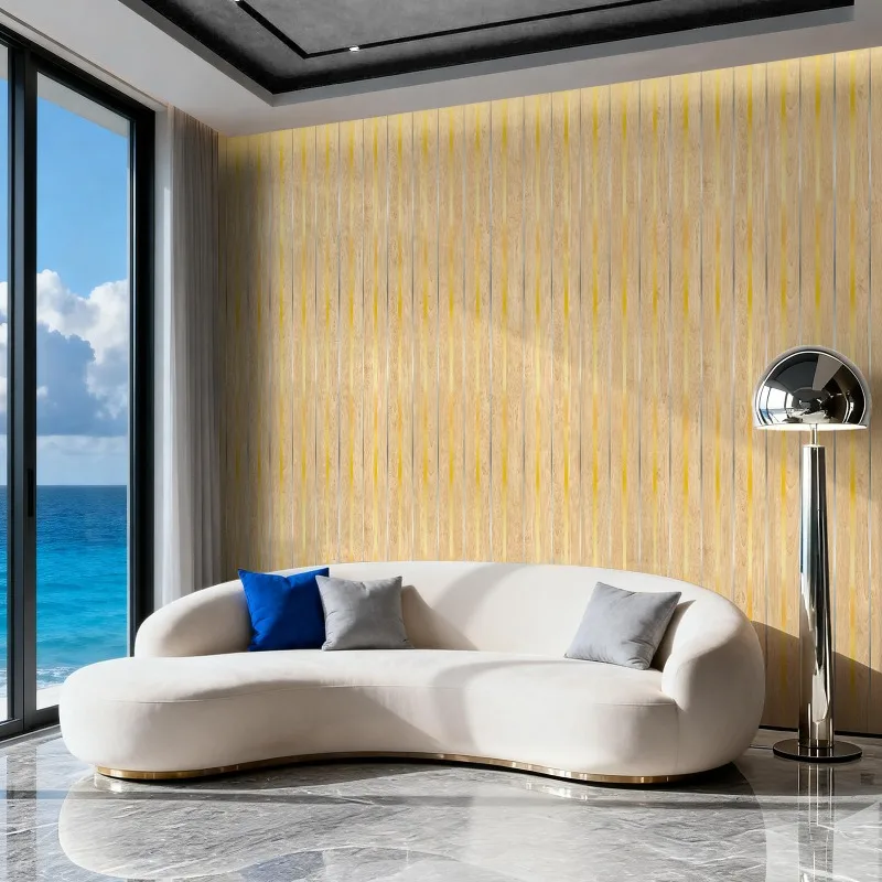 نسيج الرخام الاصطناعي ورق حائط ذاتي اللصق لغرفة النوم جدار PVC الذهب ختم الخشب الحبوب مصبغة ورق الحائط ديكور المنزل