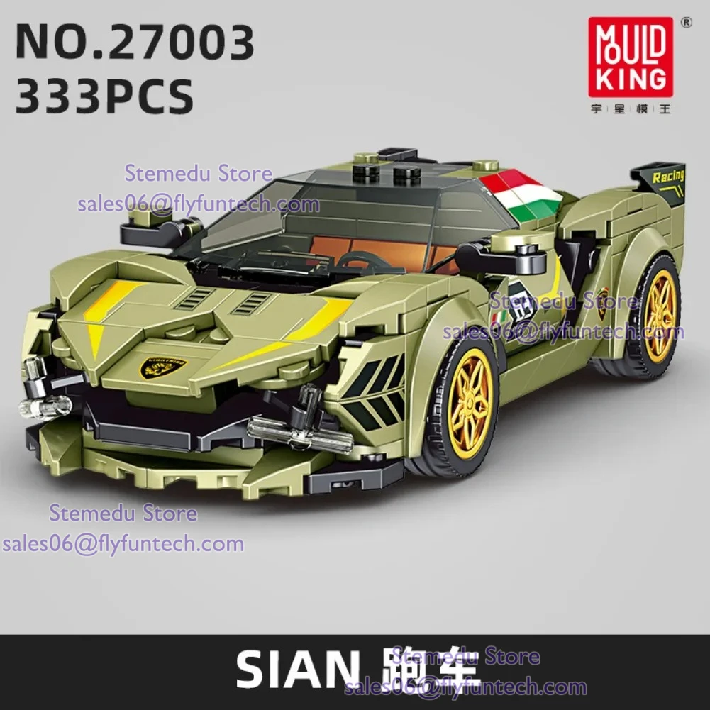 Schimmel Koning 27001-27016 Technische Auto Bouwspeelgoed De Sport Snelheid Racewagen Model Met Display Box Montage Bricks Geschenken kinderen