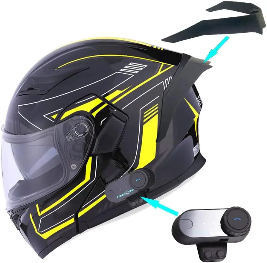 

Motorcycle Modular Full Face Helmet Flip up Dual Visor Sun Shield: HB89