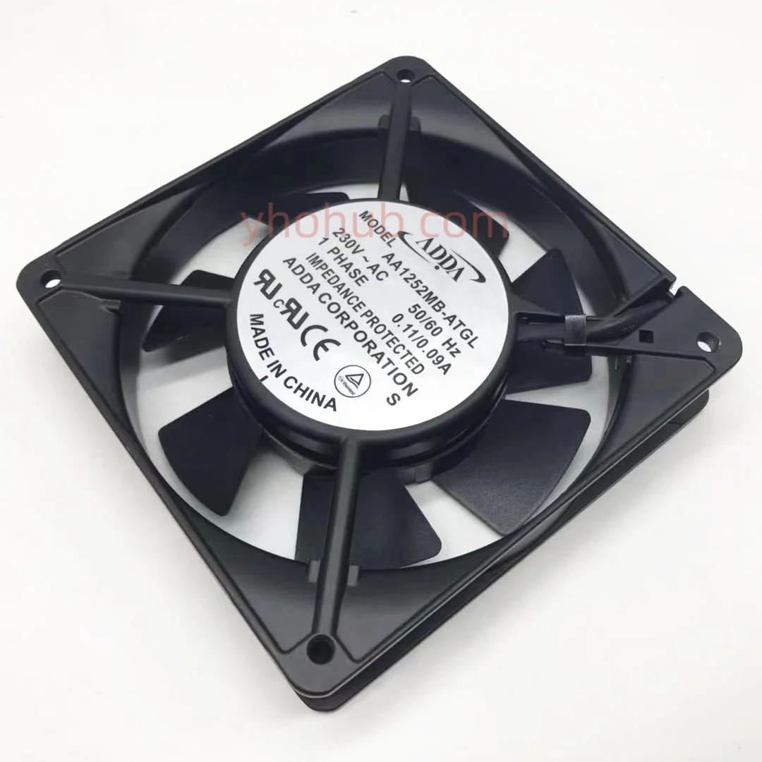 ADDA AA1252MB-ATGL AC 230V 0.11A 120X120X25mm Server Cooling Fan