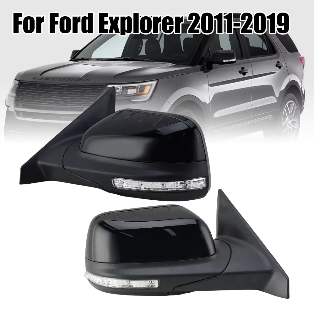

car side mirror for Ford Explorer 2011 2012 2013 2014 2015 2016 2017- 2019 rearview turn signal lights Heated mirrors assy