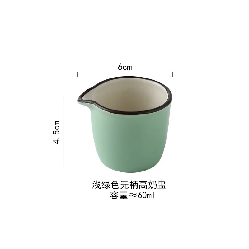 

Mini Ceramic Condiment Dish for Western Cuisine Pepper Sauce Spout Snack Holder Small Serving Bowl Coffee Station Accessories