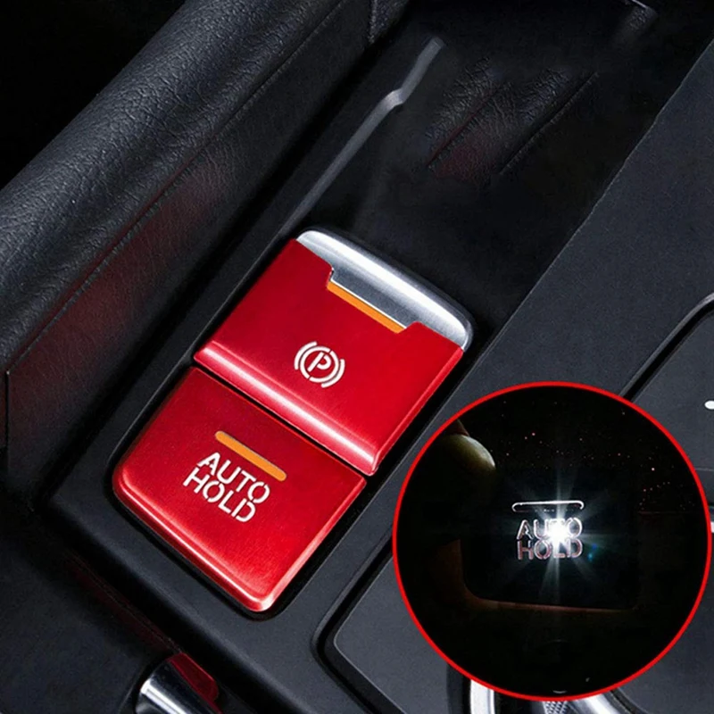 21Pcs Red Electronic Handbrake Multimedia Button Cover Trim For Mazda 3 6 CX-5 CX-9 2016-2020 Center Console Sticker