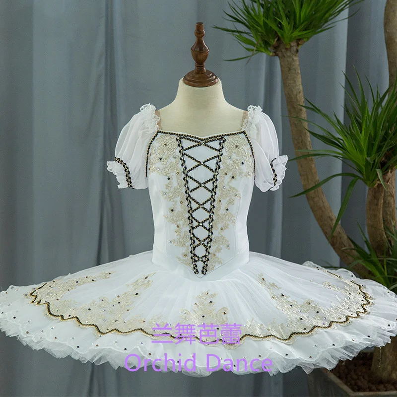 

Contains Lining High Quality Professional Custom Size Classical Adult Girls White Bird Ballet Tutu Costumes