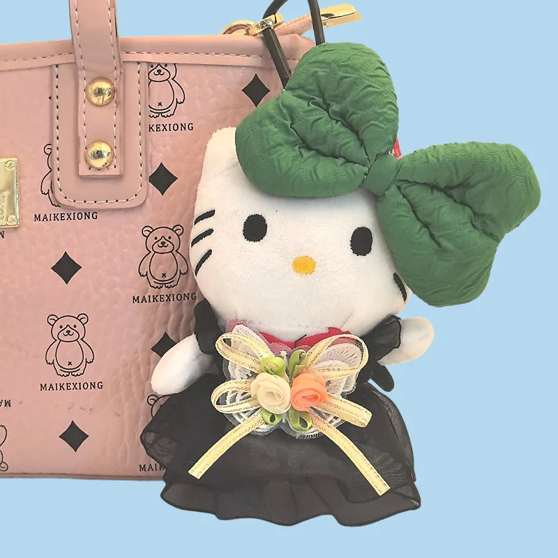 

Sweet Hello Kitty Anime Kawaii Sanrio Ins Fashion Lovely Doll Decoration Bag Pendant Cute Cartoon Keychain Gifts for Kids