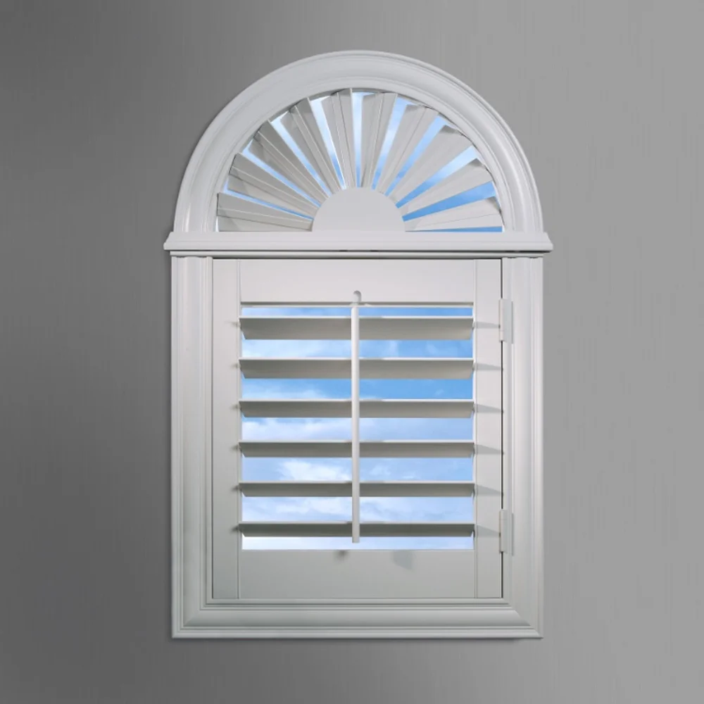 Durable Design Pvc Window Plastic Blade Plantation Shutter windows Blinds Shades Roller Shutters view 3