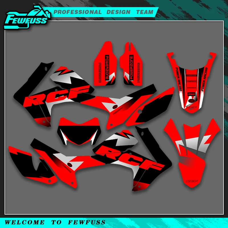 Fewfuss For HONDA CRF250L CRF 250L 2012 2013 2014 2015 2016 2017 2018 2019 2020 Motorcycle Graphics Decals Stickers Kits