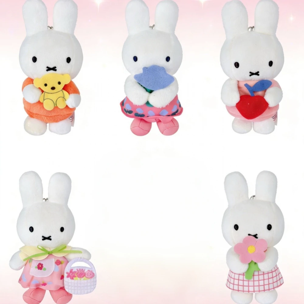 

Милый плюшевый брелок Миффи: очаровательная игрушка-кролик, подвеска для сумки, аксессуар для рюкзака, подарок для девочки