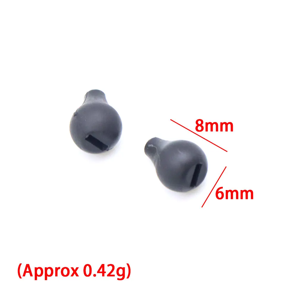 10pcs Carp Fishing Accessories Tungsten Beads Hair Chod Rig Fishing Swivel Connector Fluorocarbon Line Knotting Fishing Tackle