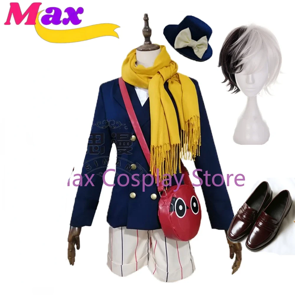 Max Cos аниме Yumeno Kyusaku косплей костюм и кукла игрушка шляпа рюкзак шарф полный комплект обувь и парик на заказ Max Cos аниме Yumeno Kyusaku косплей костюм и кукла игрушка шляпа рюкзак шарф полный комплект обувь и парик на заказ