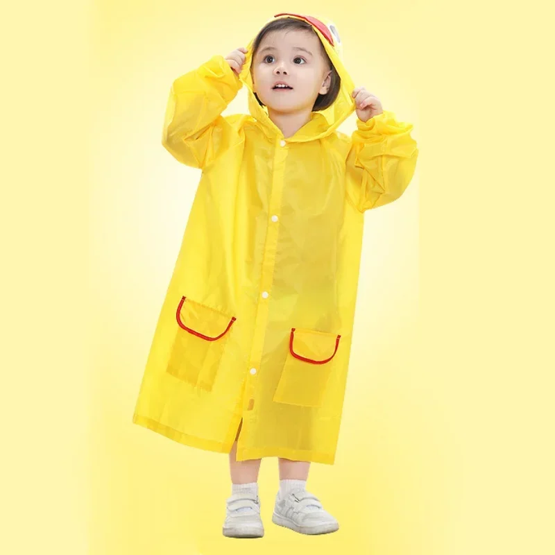 1PCS Children's cartoon raincoat Korean children's rain gear Cute baby poncho household goods playground Songkran Festival