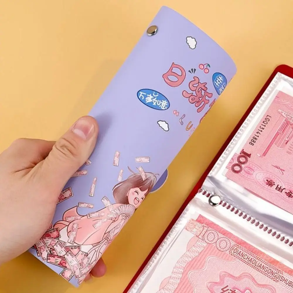 Tantangan Menabung Uang 100 Amplop Jadi Kaya Malam Ini Buku Pengumpul Uang Kapasitas Besar PU Tahan Air Portabel