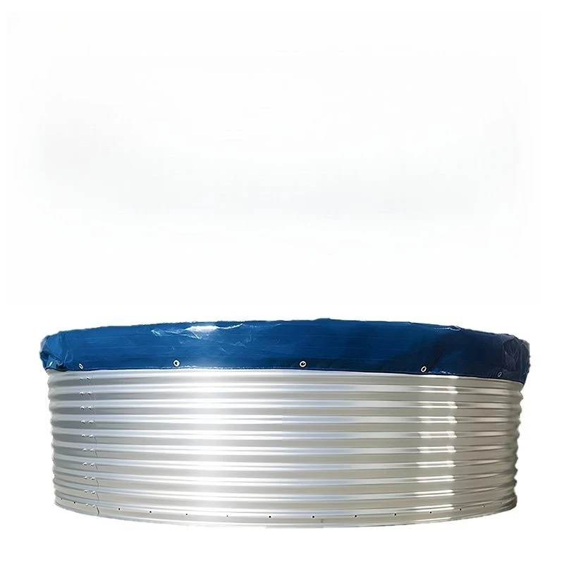 

Galvanized sheet canvas fish pond circular outdoor orchard reservoir large high density thickened national standard agricultural