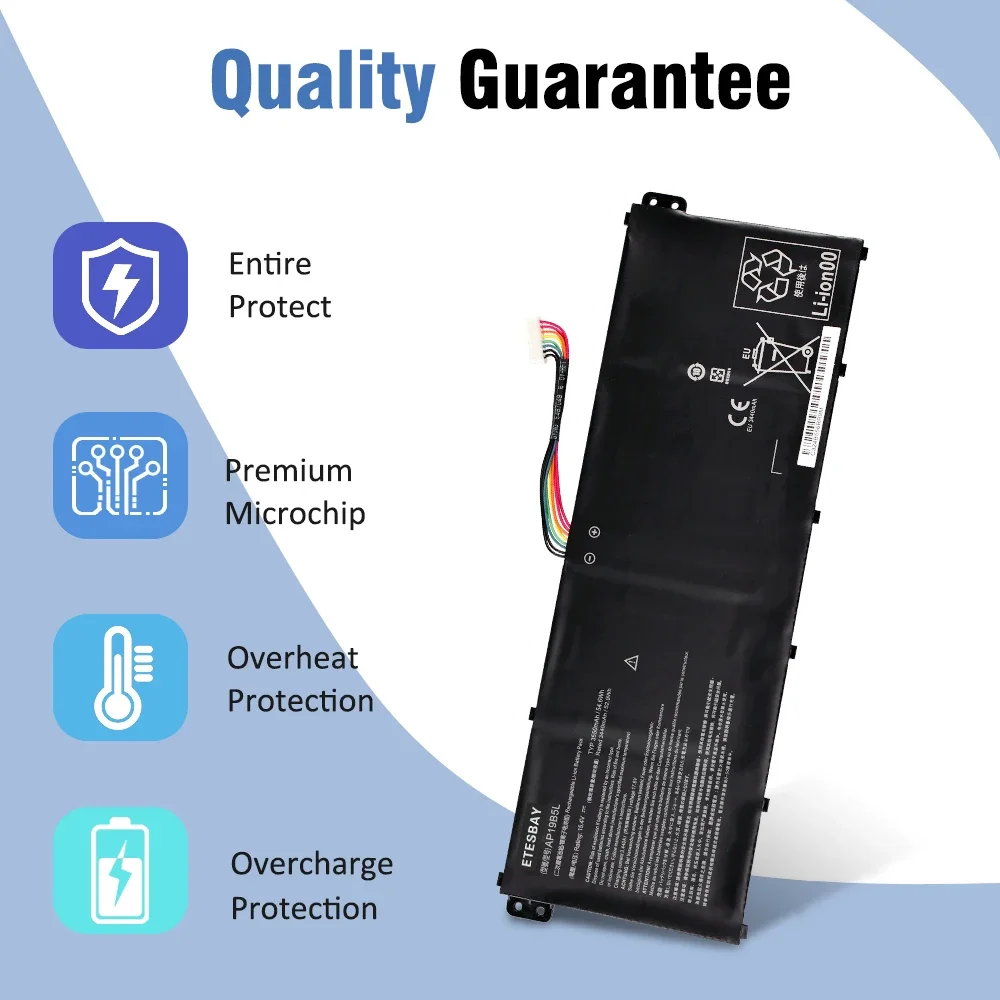 ETESBAY AP19B5L Laptop Battery for Acer Aspire V17 V15 Nitro VN7-593G VN7-793G VN7-793G-73YP VN7-793G-78E3 Series 3550mAh/54.6WH