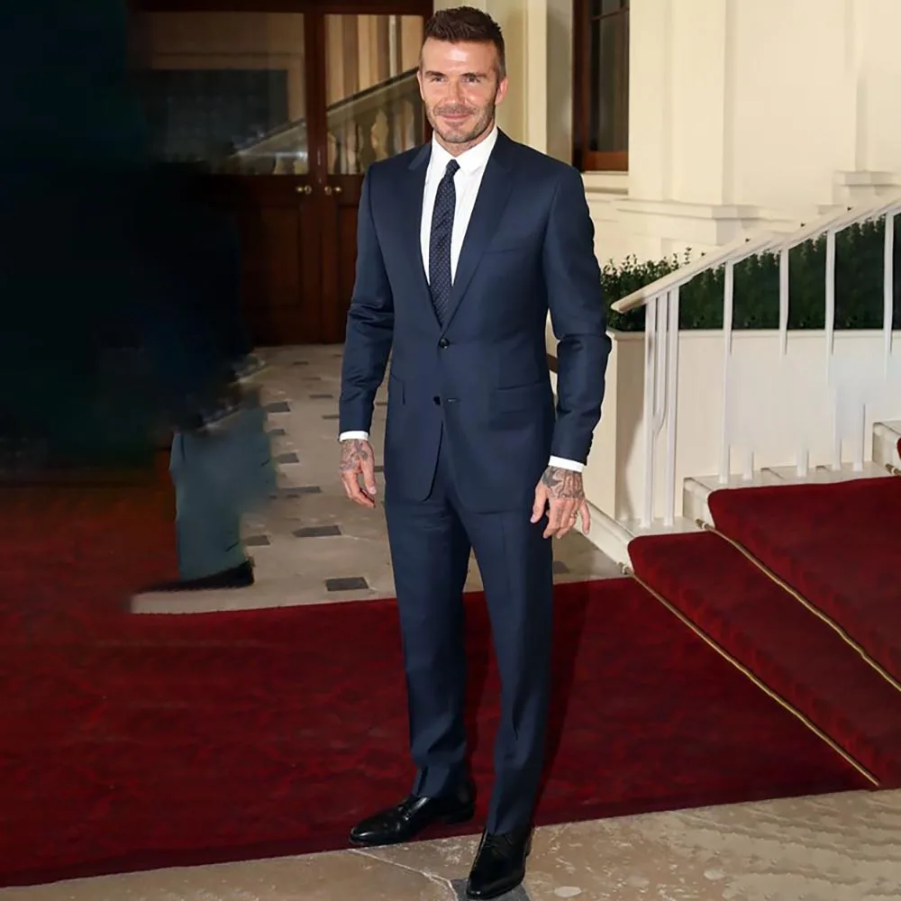 

Men Suits Shawl Lapel Groom Wedding Business Tuxedos 2 Pieces Sets Male Prom Blazers Pants Outfit Terno Masculino