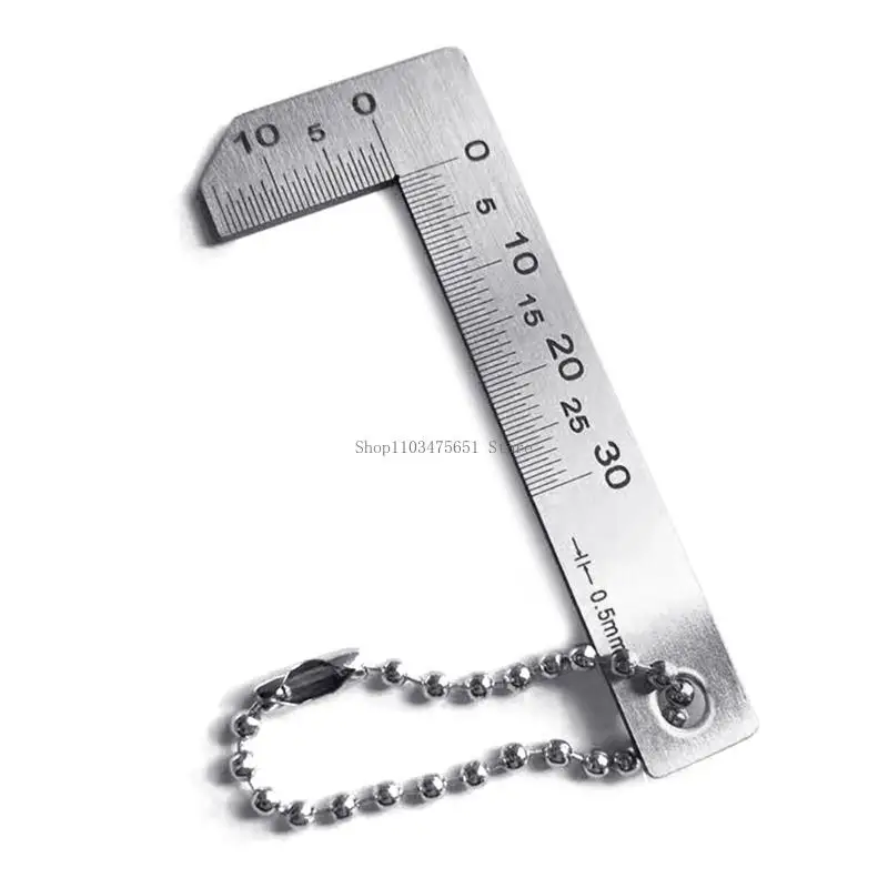 ガラス加工機械製造用0-30mmステンレス面取りゲージ