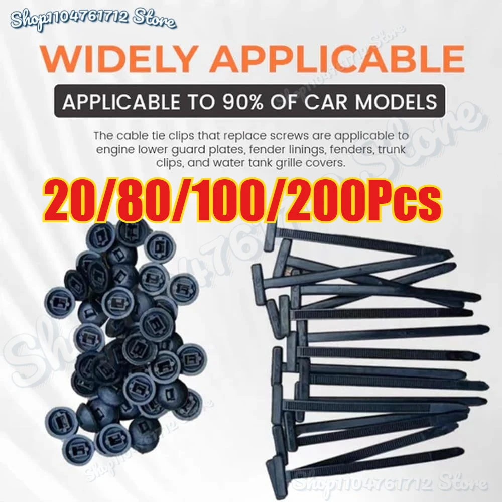 

200Pcs Nylon Universal Cable Tie Buckle Pin and Button Zip Ties Self-Locking Fixed Cables Zip Tie Wire Fastening Straps 2025 New