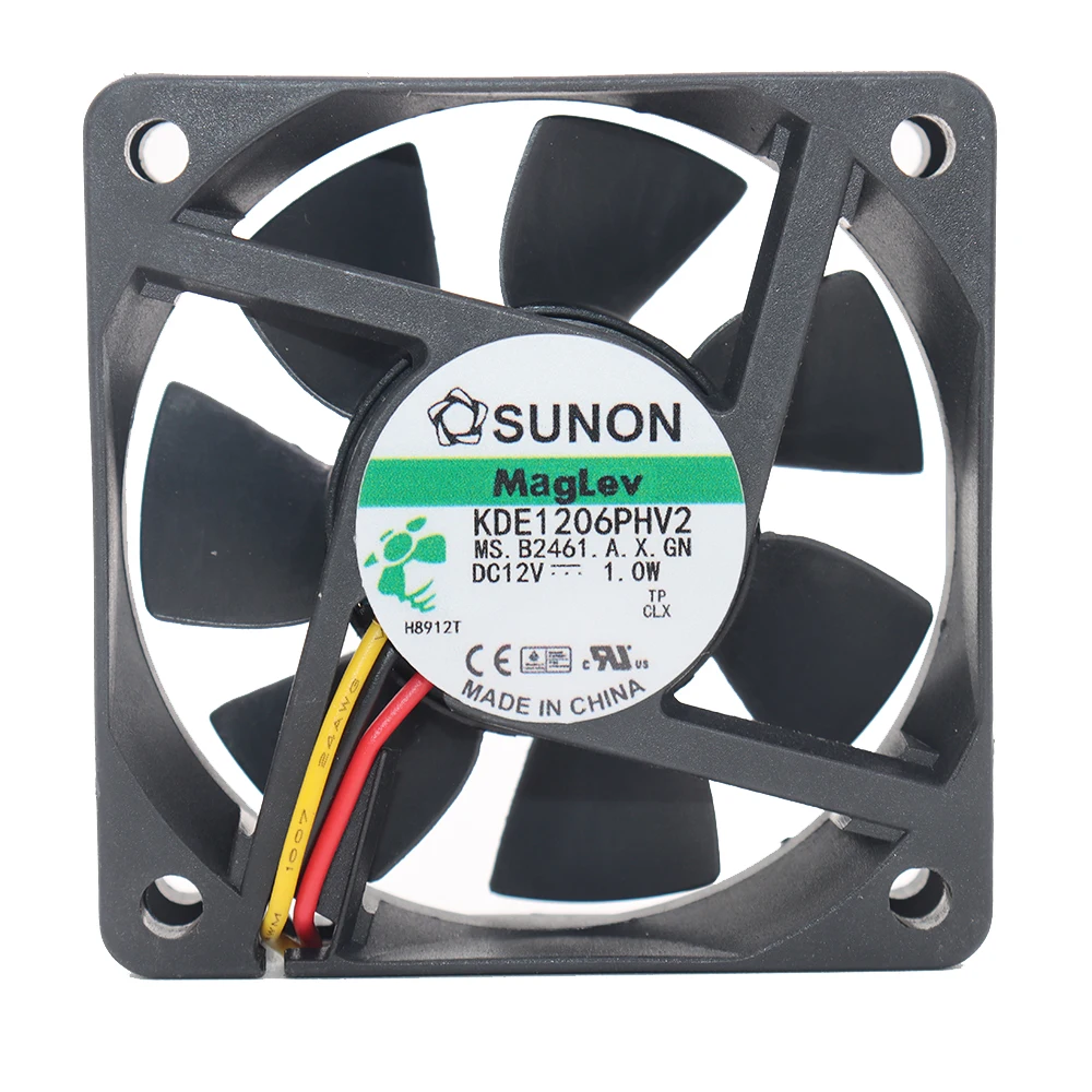SUNON 6015 12V 1.0W KDE1206PHV2 DC Suspension Maglev Projection Cooling Fan